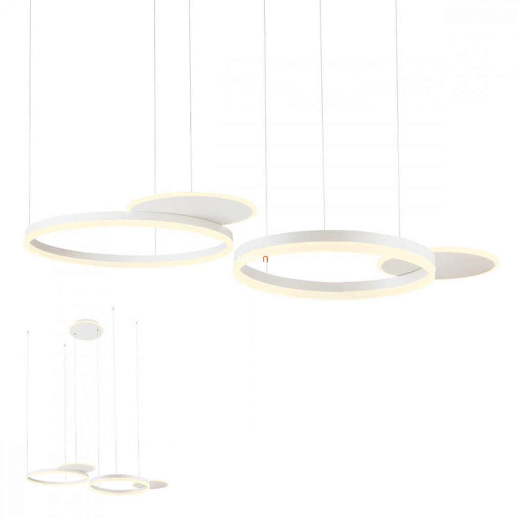 Kapcsolóval szabályozható függesztett LED lámpa 114 W, melegfehér, matt fehér színű (Sigua)