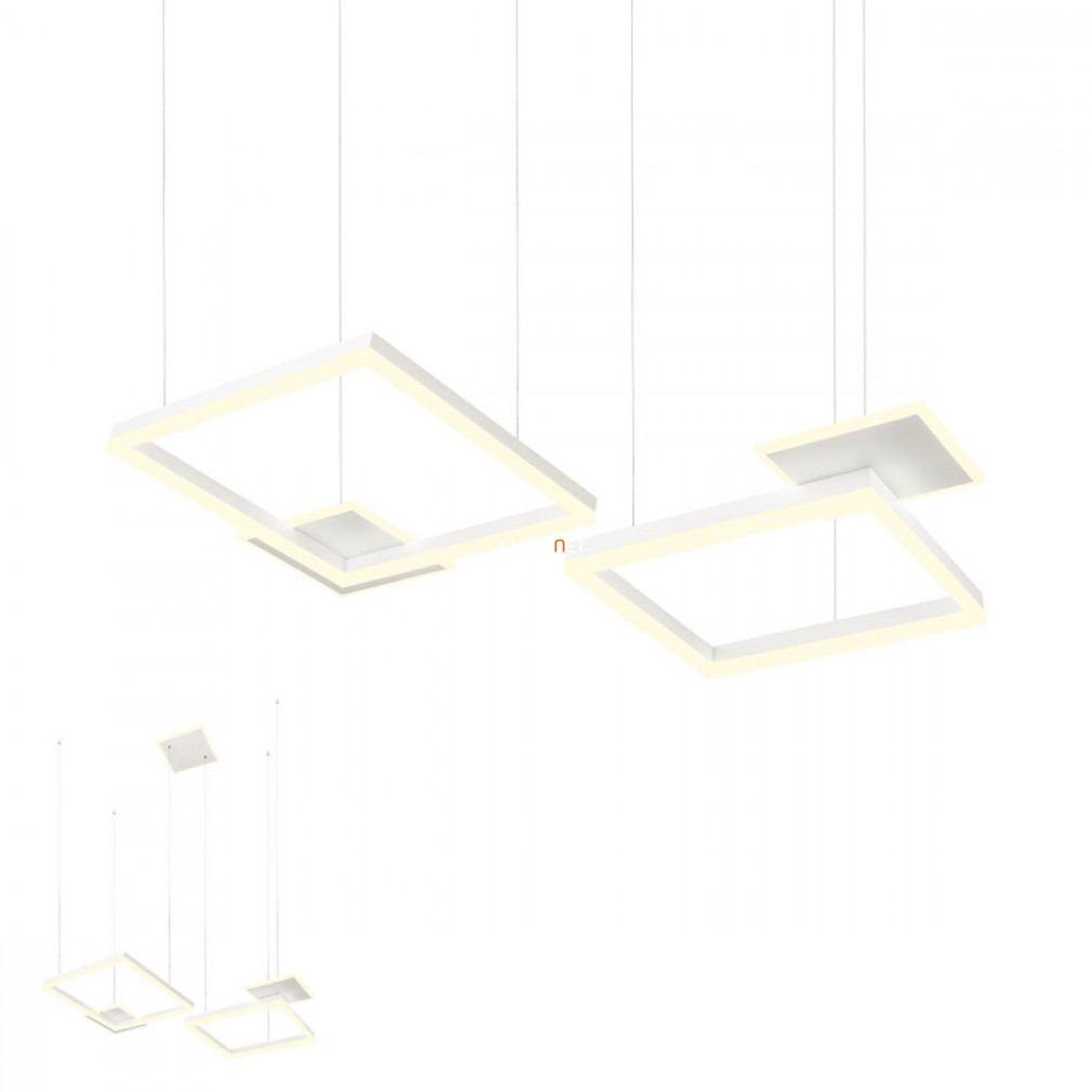 Kapcsolóval szabályozható függesztett LED lámpa 110 W, melegfehér, matt fehér színű (Sigua)
