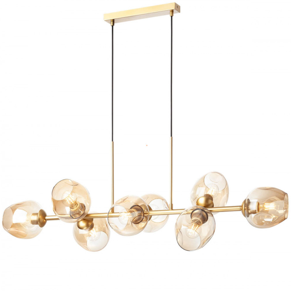 Glamour függesztett lámpa arany színben, 120 cm (Pierce)