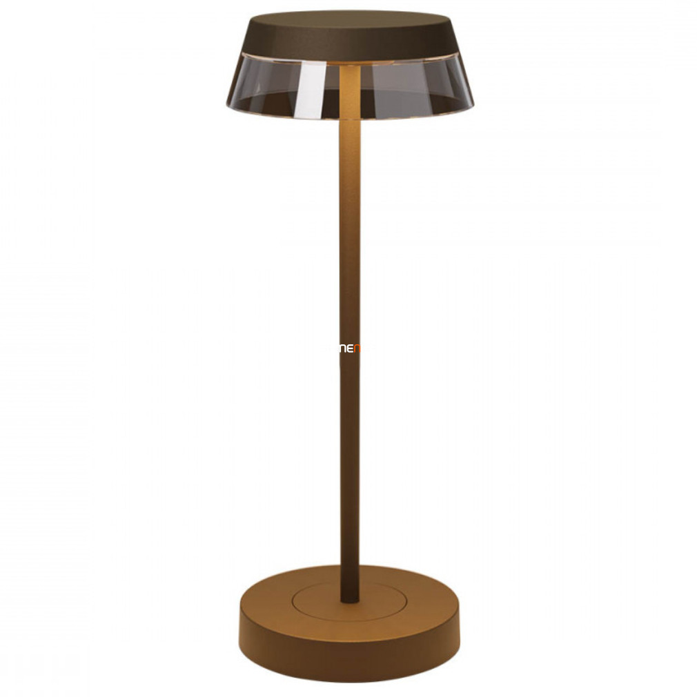 Kültéri szabályozható asztali LED lámpa 2,5 W, hideg-melegfehér, barna színű (Iluna)