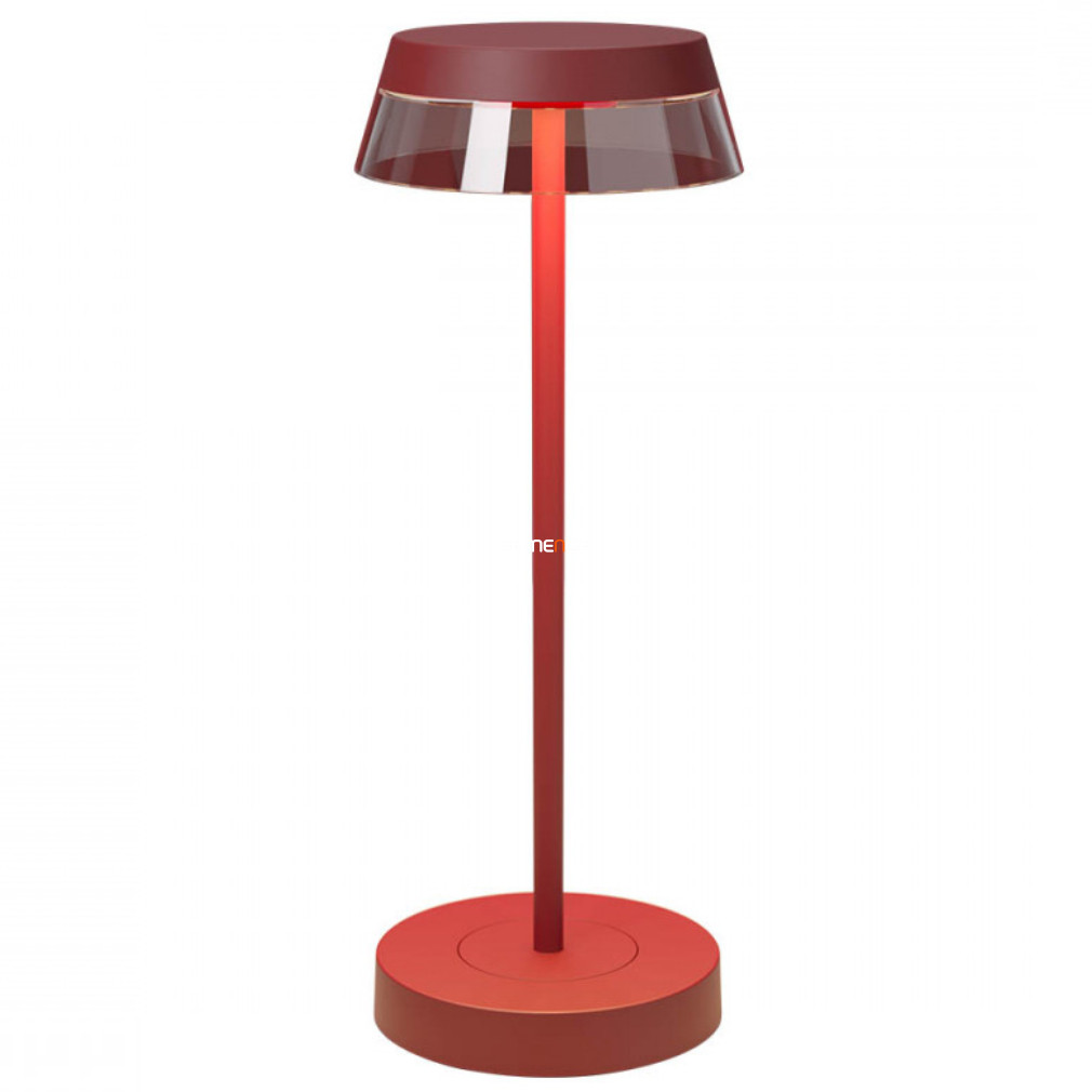 Kültéri szabályozható asztali LED lámpa 2,5 W, hideg-melegfehér, vörös színű (Iluna)