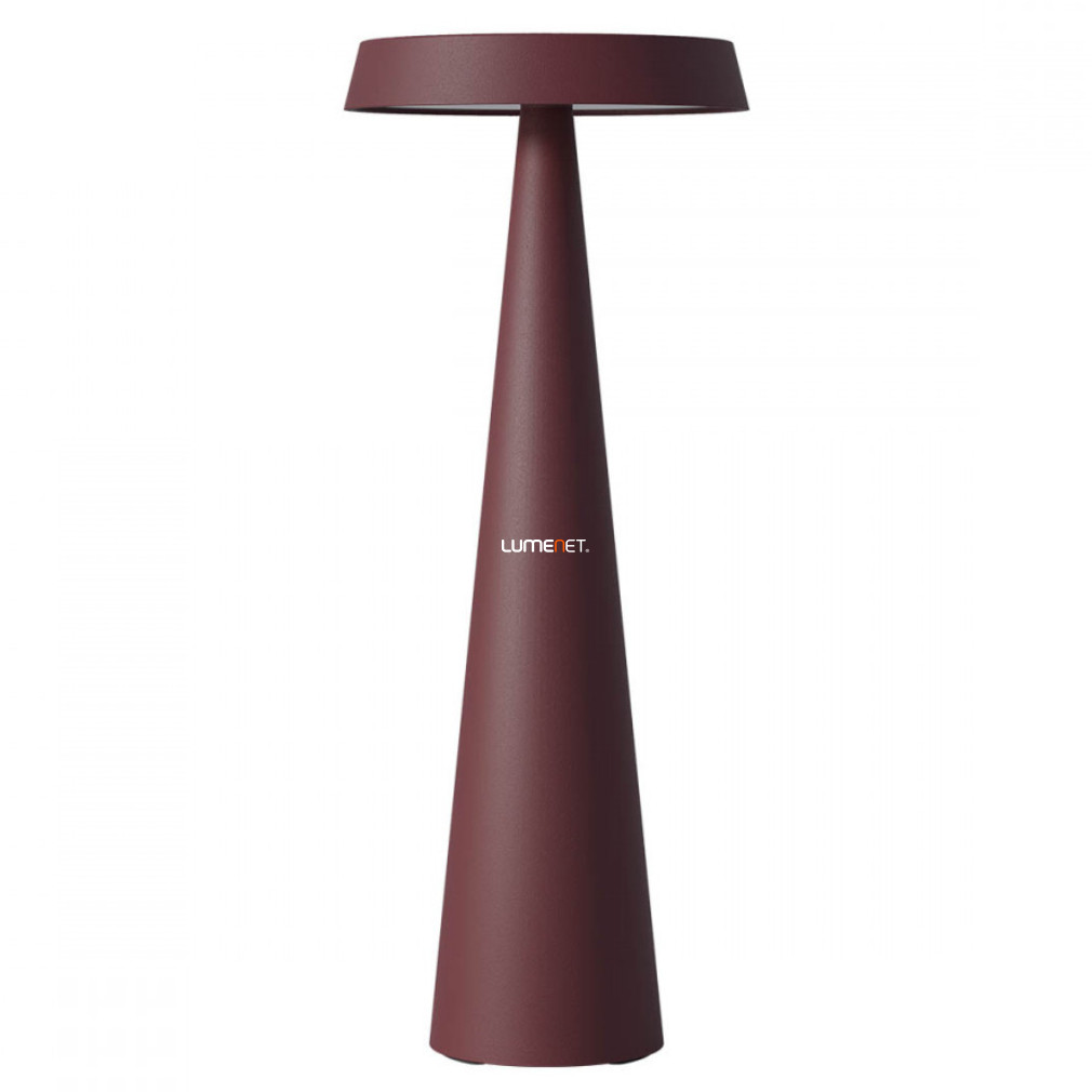 Kültéri szabályozható asztali LED lámpa 2,5 W, hideg-melegfehér, bordó színű (Tao)