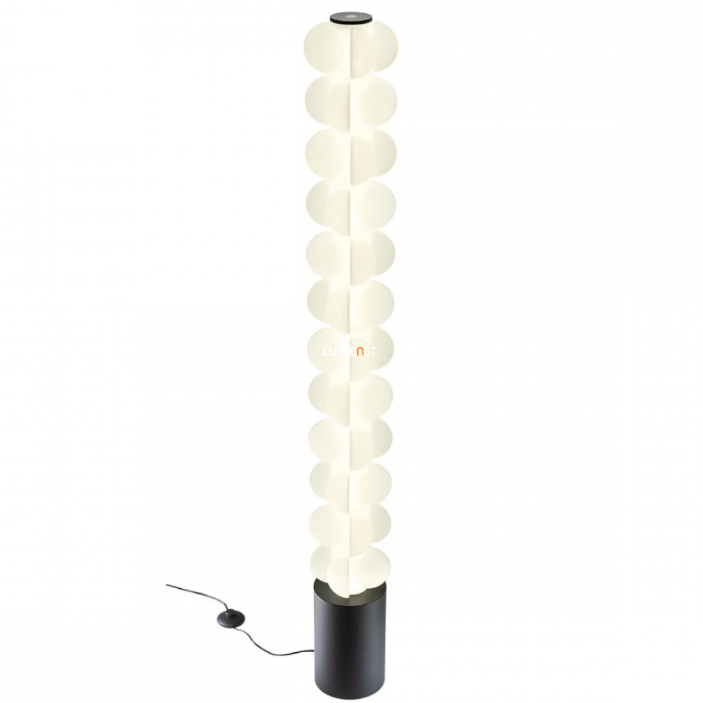 Kapcsolóval szabályozható LED állólámpa 52 W, melegfehér, matt fekete-matt fehér színű (Jaco)