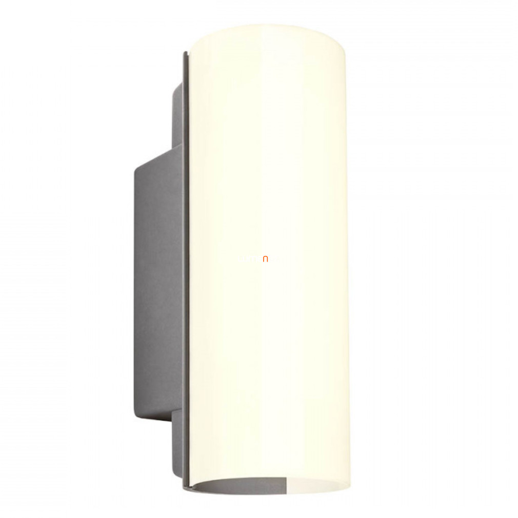 Kültéri fali LED lámpa 15 W, hidegfehér, szürke-opál (Ilius)