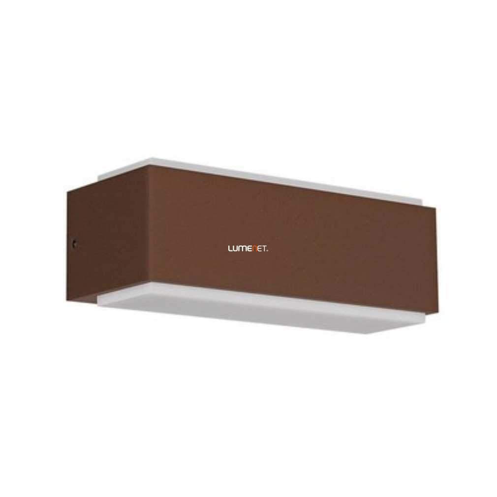 Kültéri fali LED lámpa barna színben, hidegfehér (Dash)