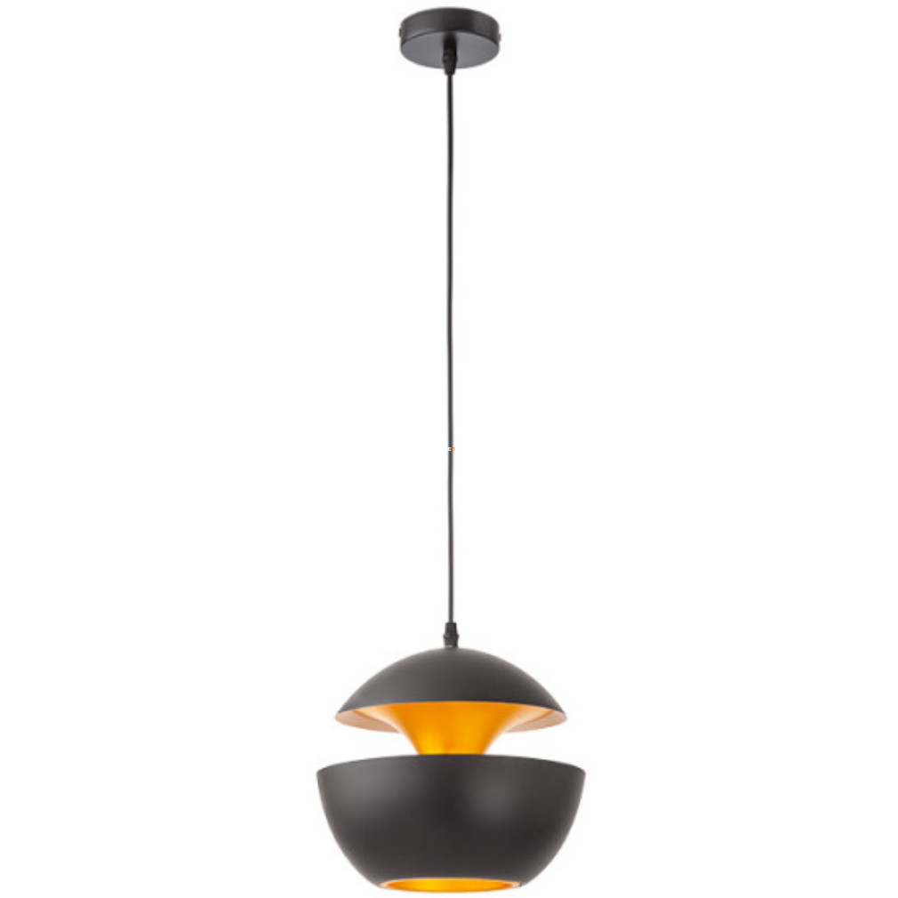 Modern függesztett lámpa arany-fekete színben, 25 cm (Lampu)