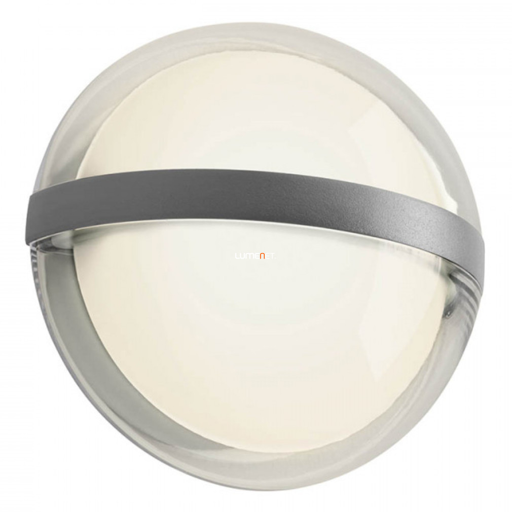 Kültéri fali LED lámpa 10,8 W, melegfehér, szürke színű (Sierra)