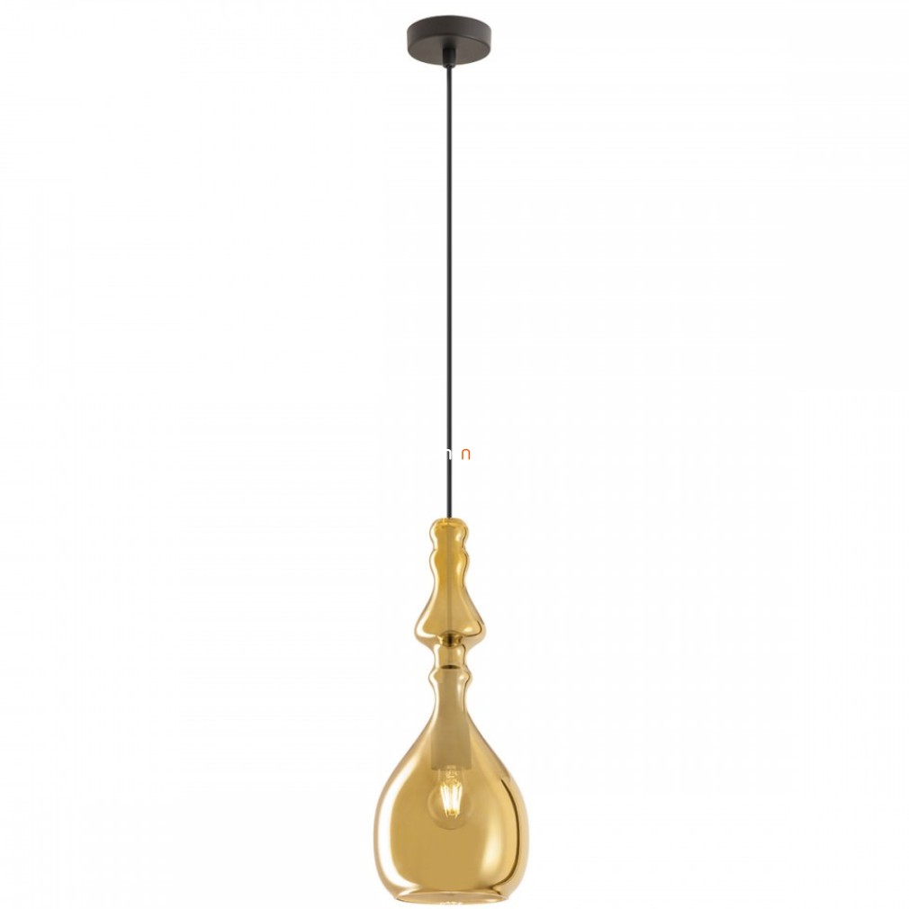 Függesztett lámpa 18 cm, matt fekete-aranyszínű (Ambix)
