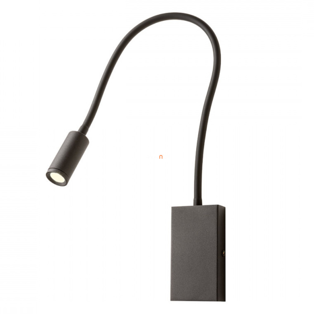 Fali LED lámpa flexibilis karral, USB töltővel 3 W, melegfehér, matt fekete - Wallie Redo 01-2755