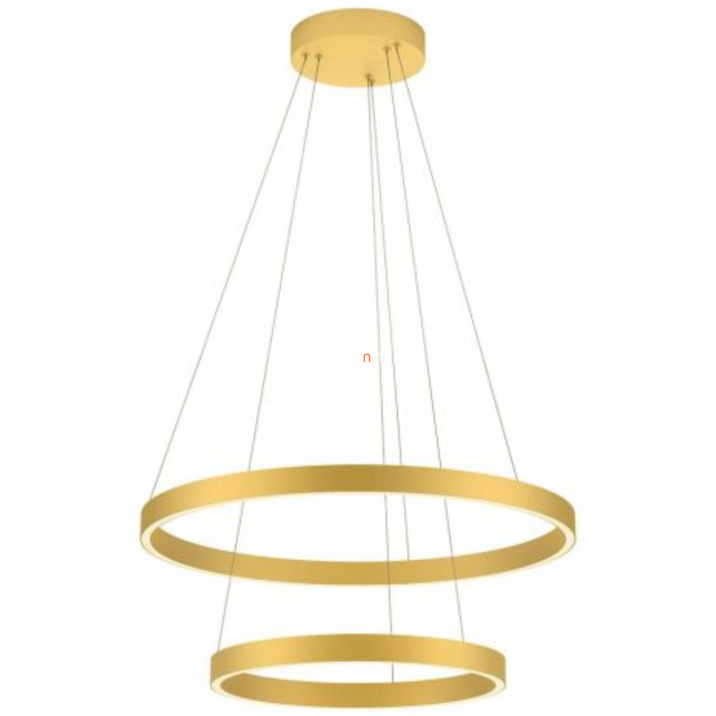 Kapcsolóval szabályozható függesztett LED lámpa 62 W, melegfehér, aranyszínű (Febe 2889)