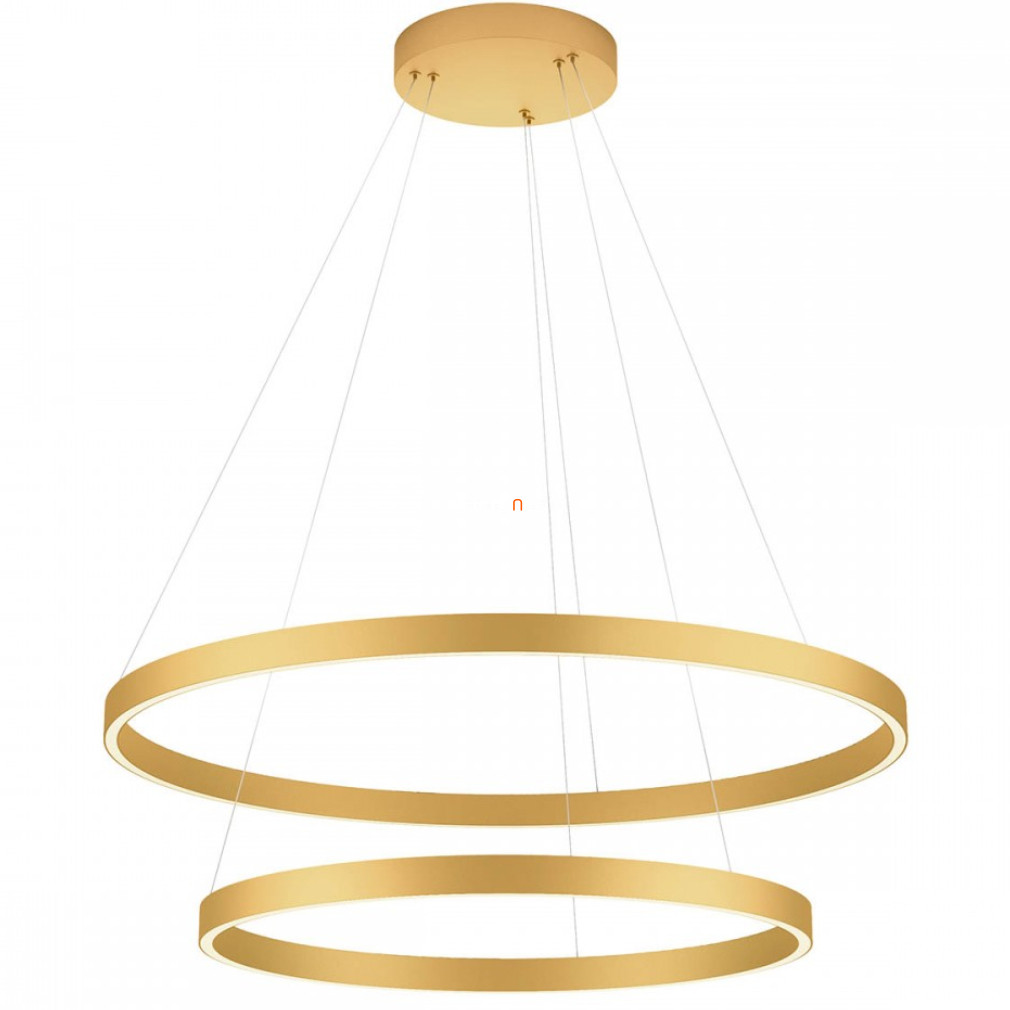 Kapcsolóval szabályozható függesztett LED lámpa 82 W, melegfehér, aranyszínű (Febe)