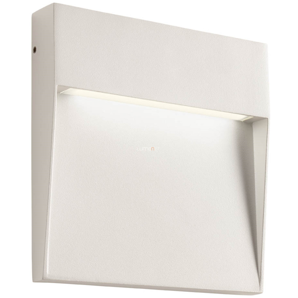 Kültéri fali LED lámpa matt fehér színben, 16x16 cm (Lander)