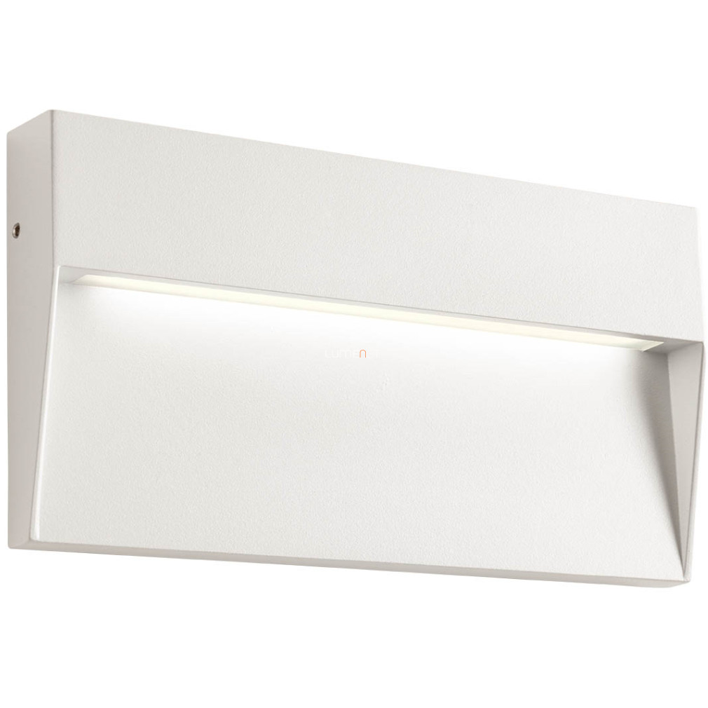 Kültéri fali LED lámpa matt fehér színben, szögletes (Lander)