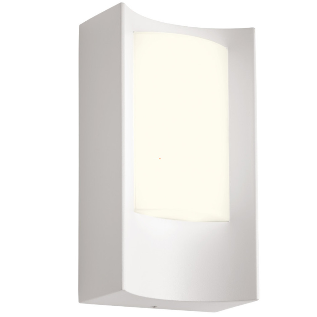 Kültéri fali LED lámpa fehér színben, homorú (Warp)