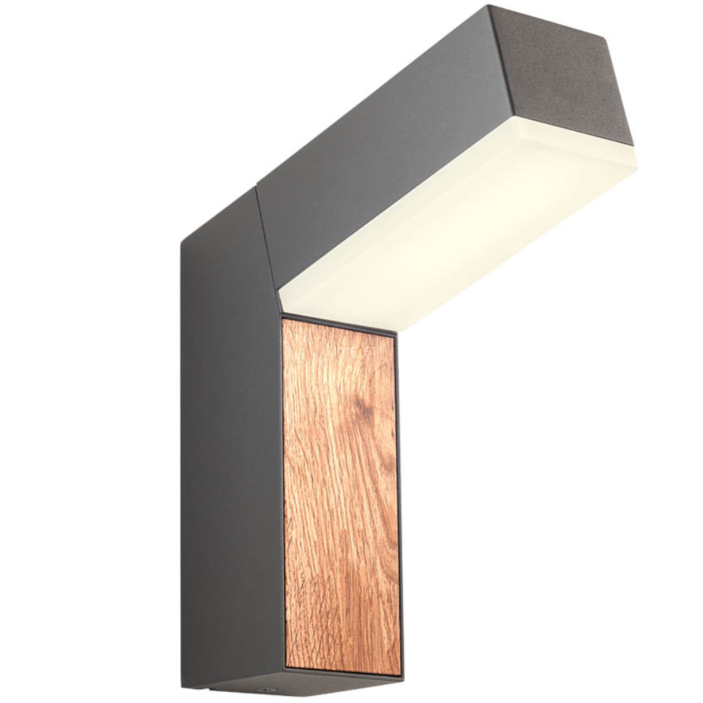 Kültéri fali LED lámpa skandináv stílusban, fa hatású (Woody)