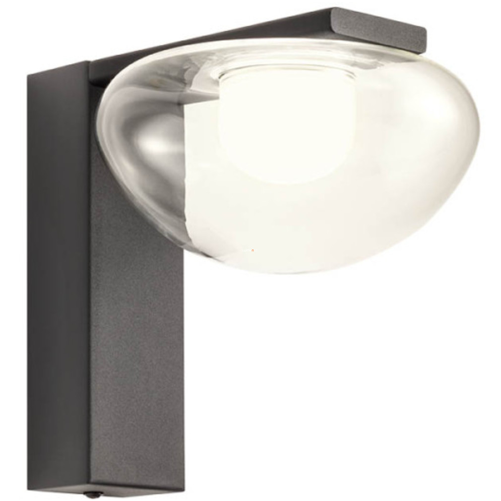 Fali LED lámpa fekete színben, 16 cm (Sinclair)