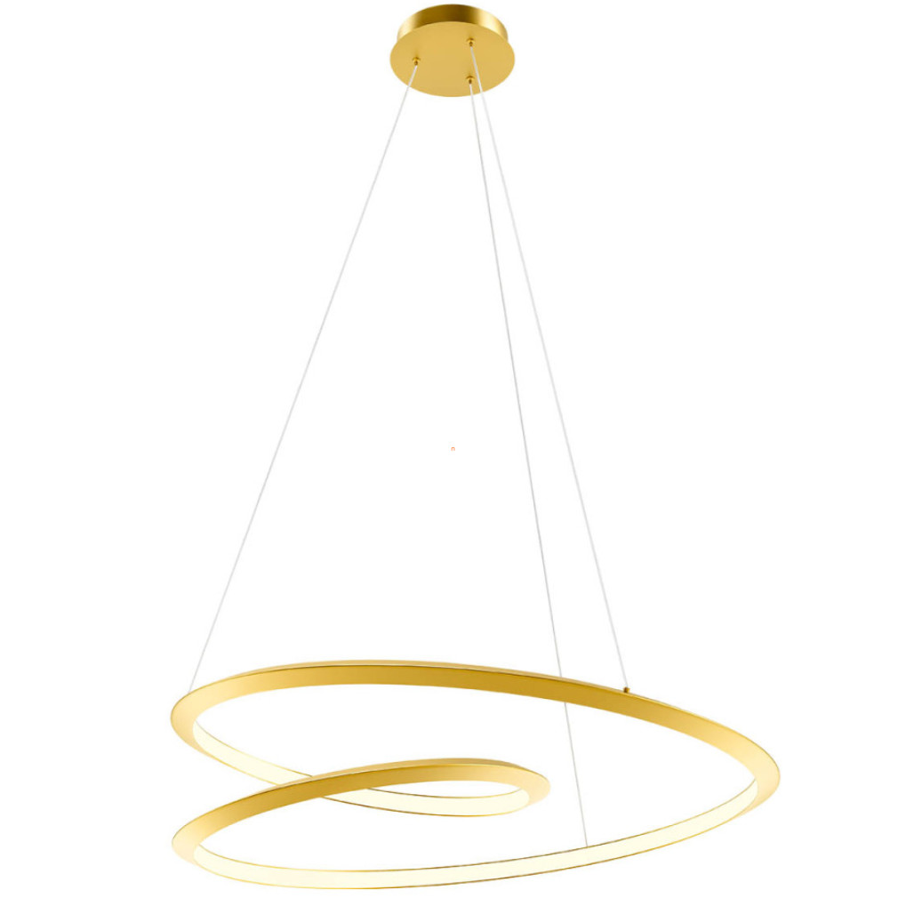 Szabályozható függesztett LED lámpa matt arany színben, 100 cm (Storm)