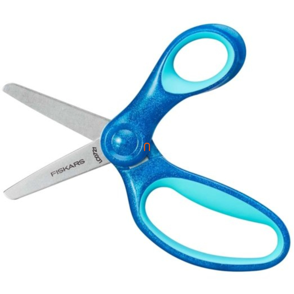 Fiskars Gyermekolló kék csillámokkal (13 cm)