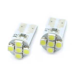   Carguard CLD010 T10 LED helyzetjelző izzó 12V, 0,5W, 6000K, 35lm, 5 LED, 2 darabos, 0.5 W, 2 db/csomag, gépjárművek helyzetjelzéséhez és belső világításához