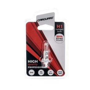   Carguard BHA001 H1 halogén izzó, 12V, 55W, +30% 1db/bliszter, 1 db/csomag, gépjárművek fényszórójának cserélhető fényforrásaként