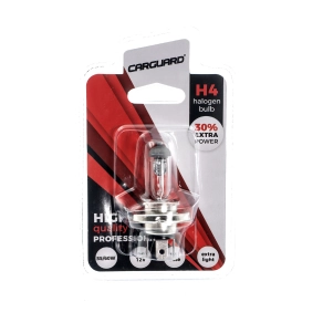   Carguard BHA003 H4 halogén izzó, 12V, 55W, +30% 1db/bliszter, 1 db/csomag, gépjárművek fényszórójának cserélhető fényforrásaként