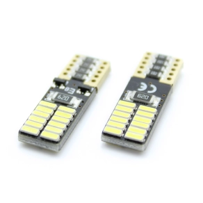   Carguard CAN115 T10 LED belső világításhoz, csomagtérhez 5W5, 12V, 2W, 168lm, CAN-Bus, 24 LED, 2 darabos Off Road, 2 db/csomag