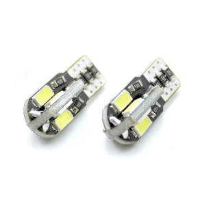   Carguard CAN113 T10 LED belső világításhoz, csomagtérhez 5W5, 12V, 3W, 240lm, CAN-Bus, 8 LED, 2 darabos Off Road, 2 db/csomag