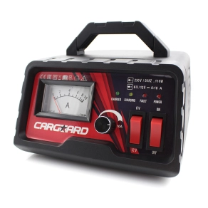   Carguard CBC003 Autó akkumulátor töltő 6–12V, 10A, autóakkumulátorok töltéséhez