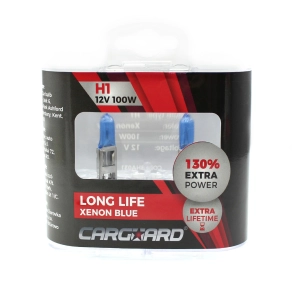   Carguard BHA031 H1 halogén izzó, 12V, 100W, +130%, Long Life, 2 darabos, 2 db/csomag, gépjárművek fényszórójának cserélhető fényforrásaként