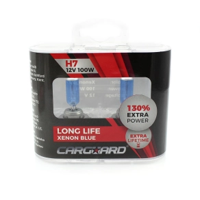   Carguard BHA034 H7 halogén izzó, 12V, 100W, +130%, Long Life, 2 darabos, Off Road, 2 db/csomag, gépjárművek fényszórójának cserélhető fényforrásaként