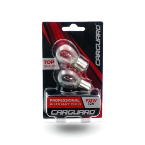   Carguard BAA105 Autó izzó P21W, 12V, 21W, BAU15s, halogén, fehér, 2 darabos, 2 db/csomag, gépjárművek külső világításához