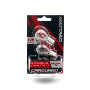   Carguard BAA106 Autó izzó P21/4W, 12V, 21/4W, BAZ15d, halogén, fehér, 2 darabos, 21 W, 2 db/csomag, gépjárművek külső világításához