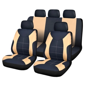   Carguard HSA008 Univerzális autó üléshuzat készlet Elegance Bézs, az autóülések védelméhez