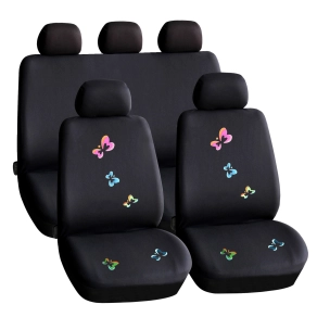   Carguard HSA009 Univerzális autó üléshuzat készlet pillangókkal, az autóülések védelméhez