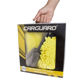   Carguard MSC001 Mikroszálas szivacs és kefe készlet, autós használatra, járművilágítási használatra