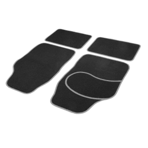   Carguard PAT003 Univerzális autószőnyeg készlet textil 64 x 44 cm | 44 x 29 cm fekete/szürke, autós használatra