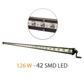   Carguard CLL008 Off-road LED fényhíd, 12-312 V, 126W, 6000-7000K, 8400lm, IP67, 120°, 1120x30x48mm, 42 SMD LED, autós használatra