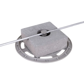   DEHN Tetővezető-tartó műa. alátétlappal 4.6kg betontalppal Rd 8-10mm 253335 DLH 8.10 KS BES180 GP300 K