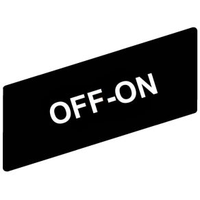   Schneider Electric Easy Harmony XB2 - ZBY502367C - Felirati tábla, 18x27 mm, jelölt OFF-ON, műanyag