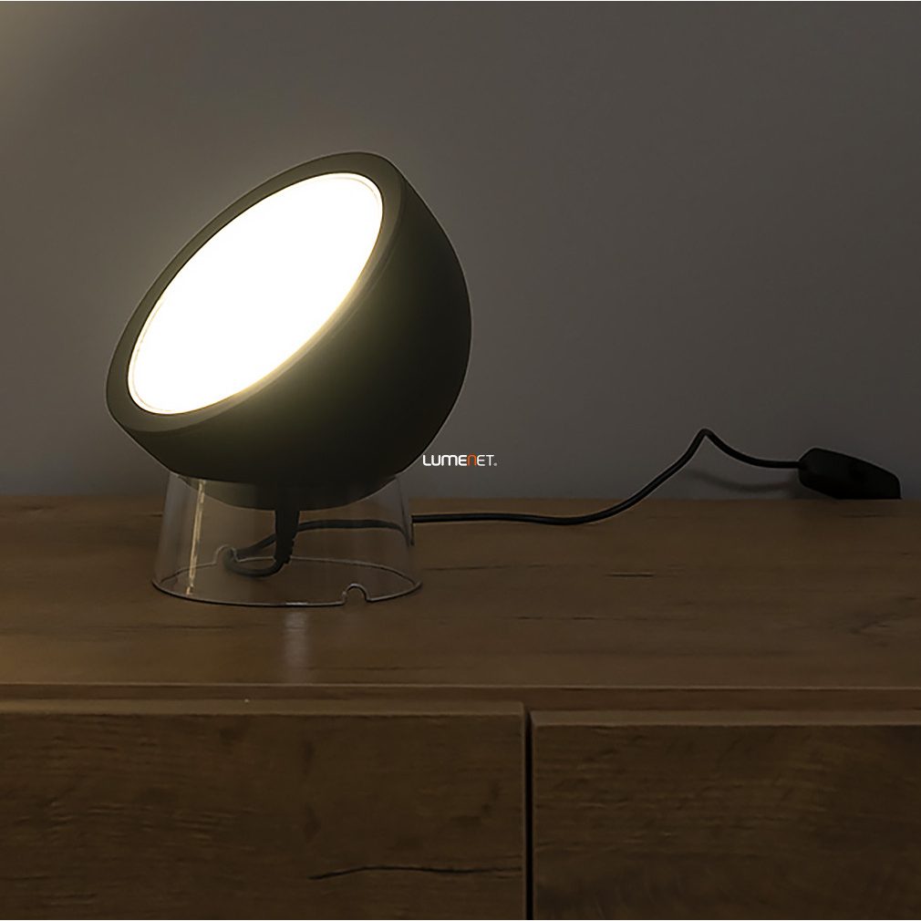 Connect Smart félgömb alakú asztali LED lámpa 9,5 W, hideg-melegfehér, fekete (Globe RGBW)