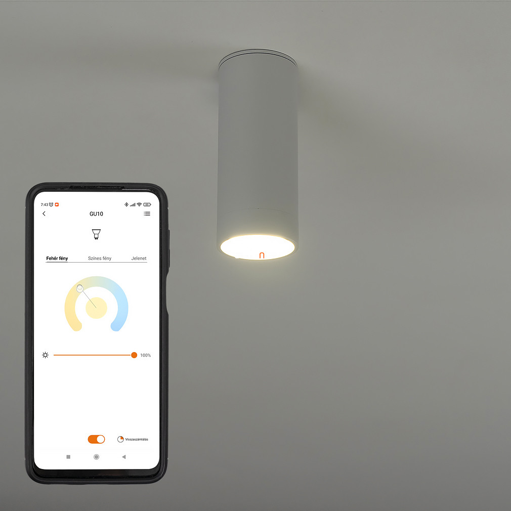 Connect Smart LED spotlámpa 4,7 W, hideg-melegfehér, fehér színű (Stag RGBW)