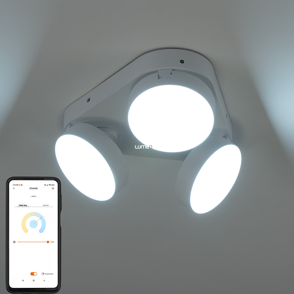 Connect Smart LED spot lámpa 24 W, hideg-melegfehér, fehér színű (Stanos)