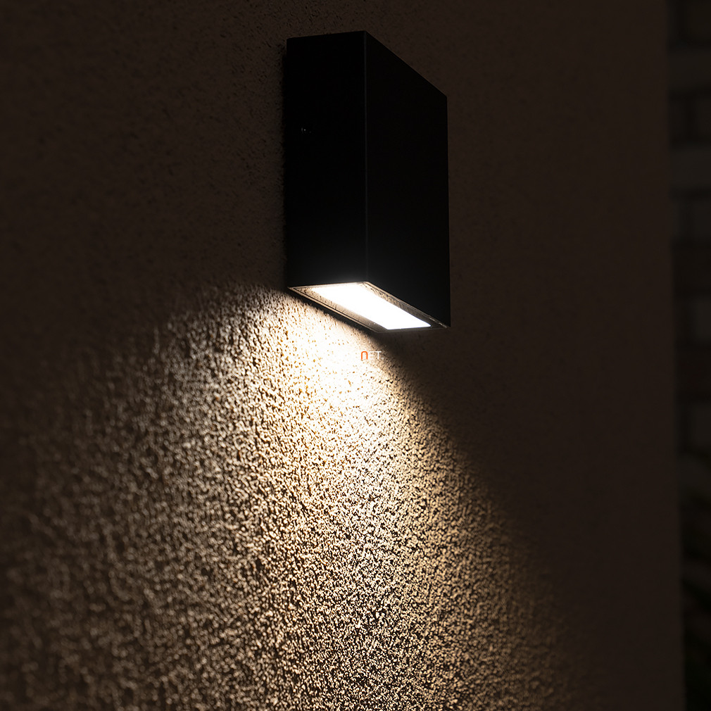 Kültéri fali LED lámpa 7,4 W, melegfehér, fekete - Gemini XF Lutec 5104002012