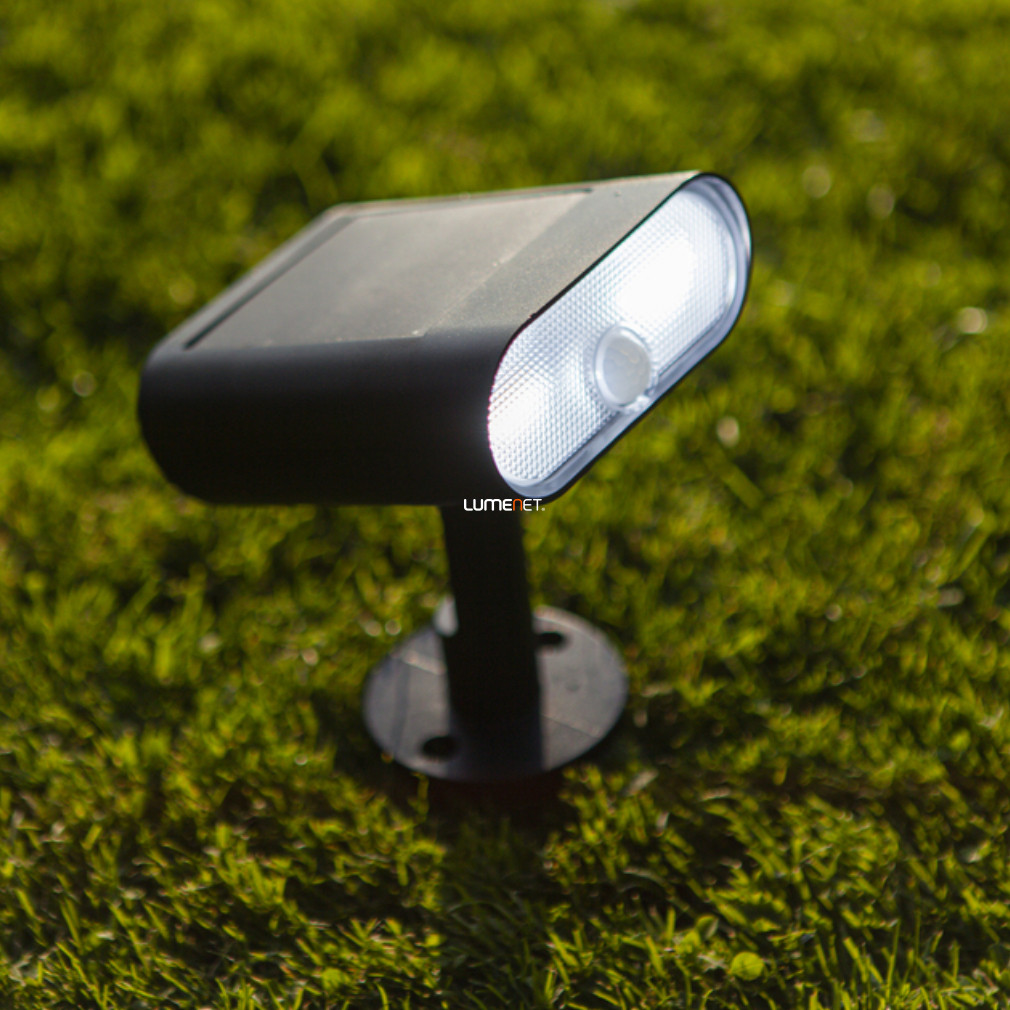 Connect Smart talajba szúrható kerti LED lámpa napelemmel 7 W, hideg-melegfehér, fekete (Ginbo RGBW)