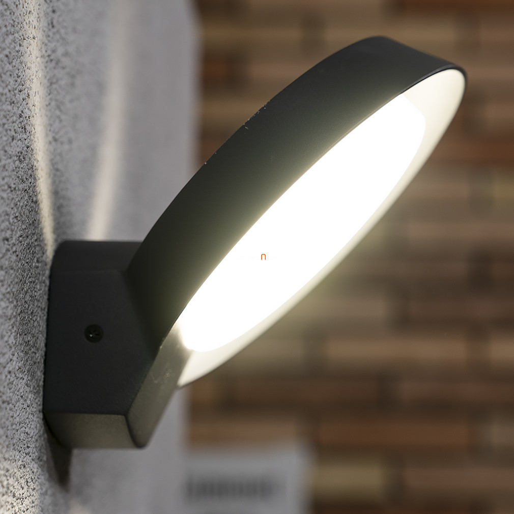 Kültéri fali LED lámpa 15 W, melegfehér, szürke színű (Polo)