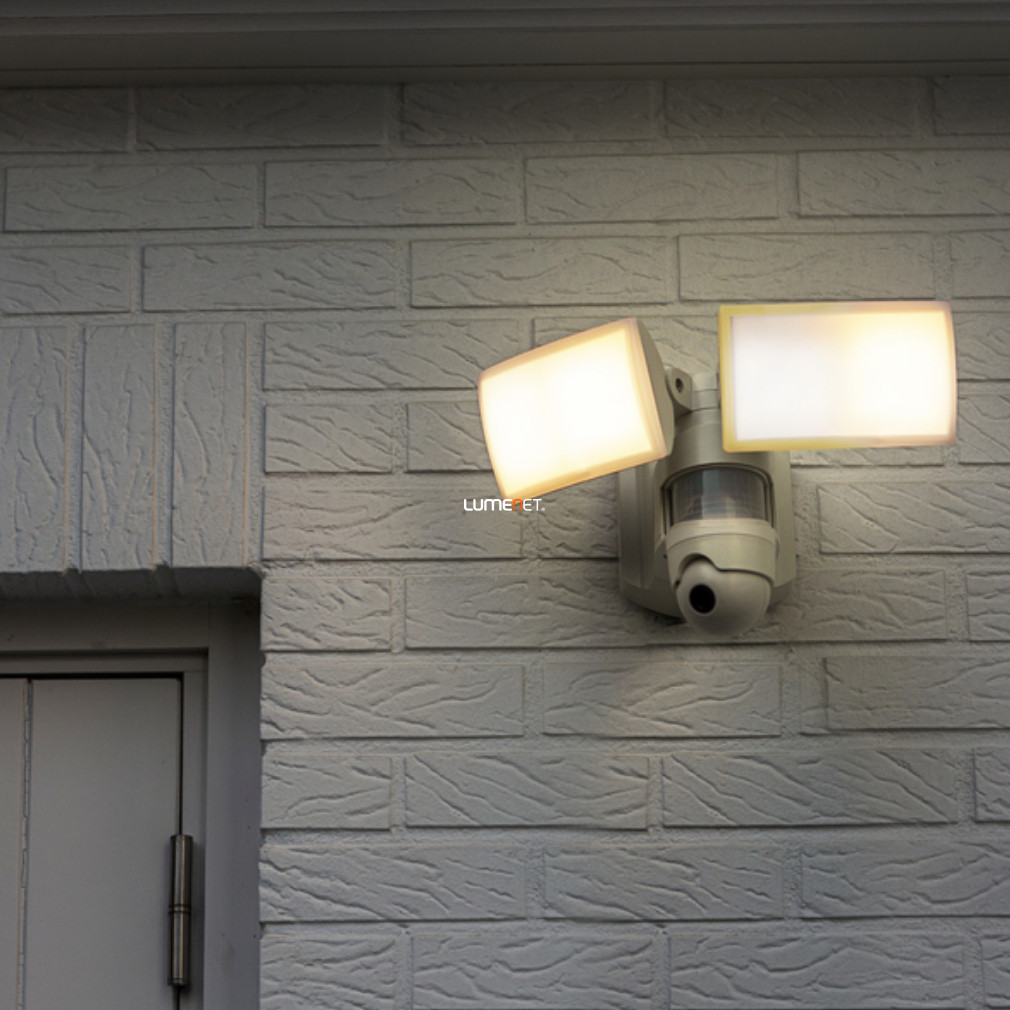 Connect Smart kültéri kamerás LED reflektor mozgásérzékelővel 36 W, hideg-melegfehér, fehér színű (Libra)