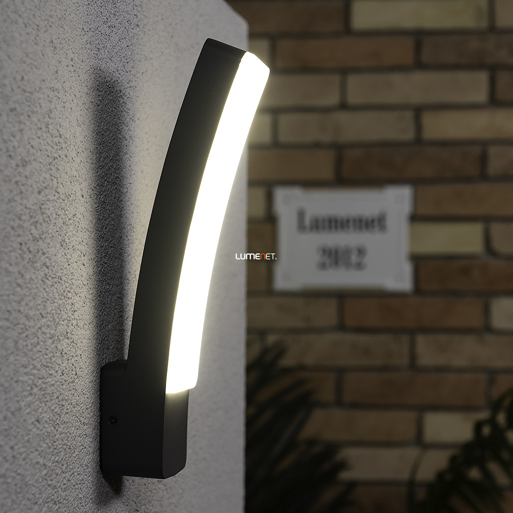 Connect Smart kültéri fali LED lámpa 19 W, hideg-melegfehér, szürke színű (Kira)