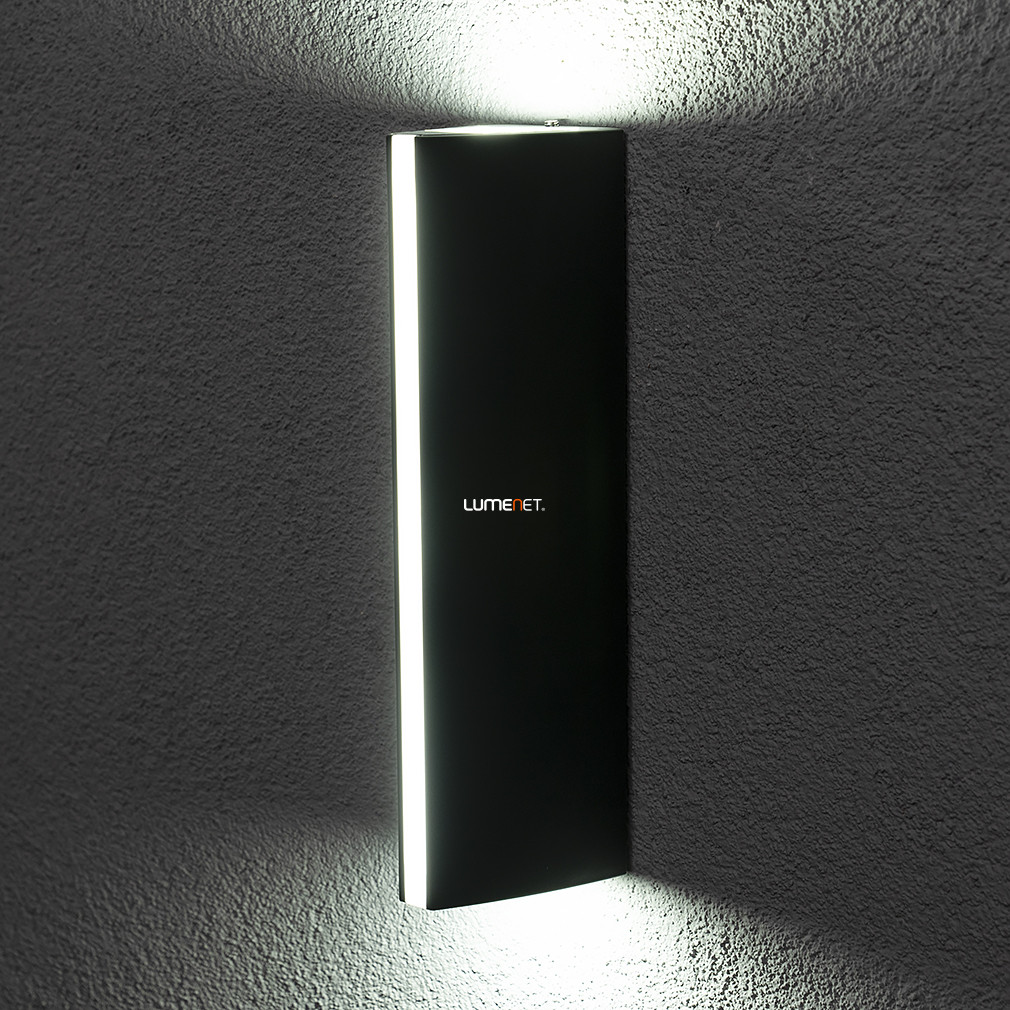 Kültéri fali LED lámpa 14,5 W, hidegfehér, szürke színű (Leo)