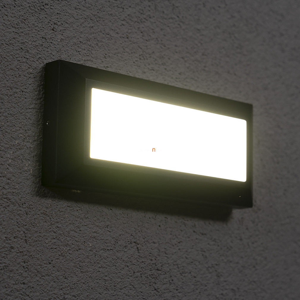 Kültéri fali LED lámpa 11 W, melegfehér, matt fekete (Helena)