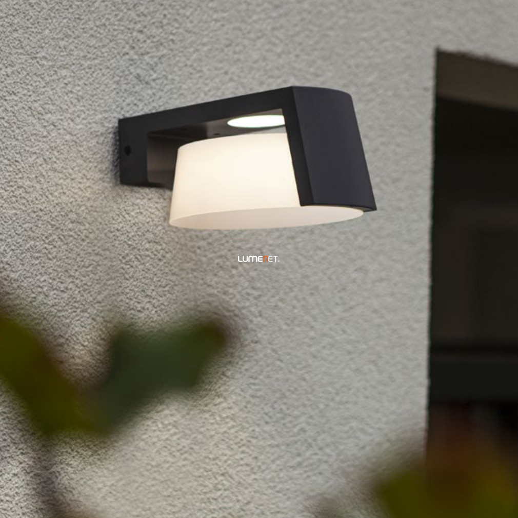 Szabályozható kültéri fali LED lámpa 11,1 W, hideg-melegfehér, sötét szürke színű (Moon)